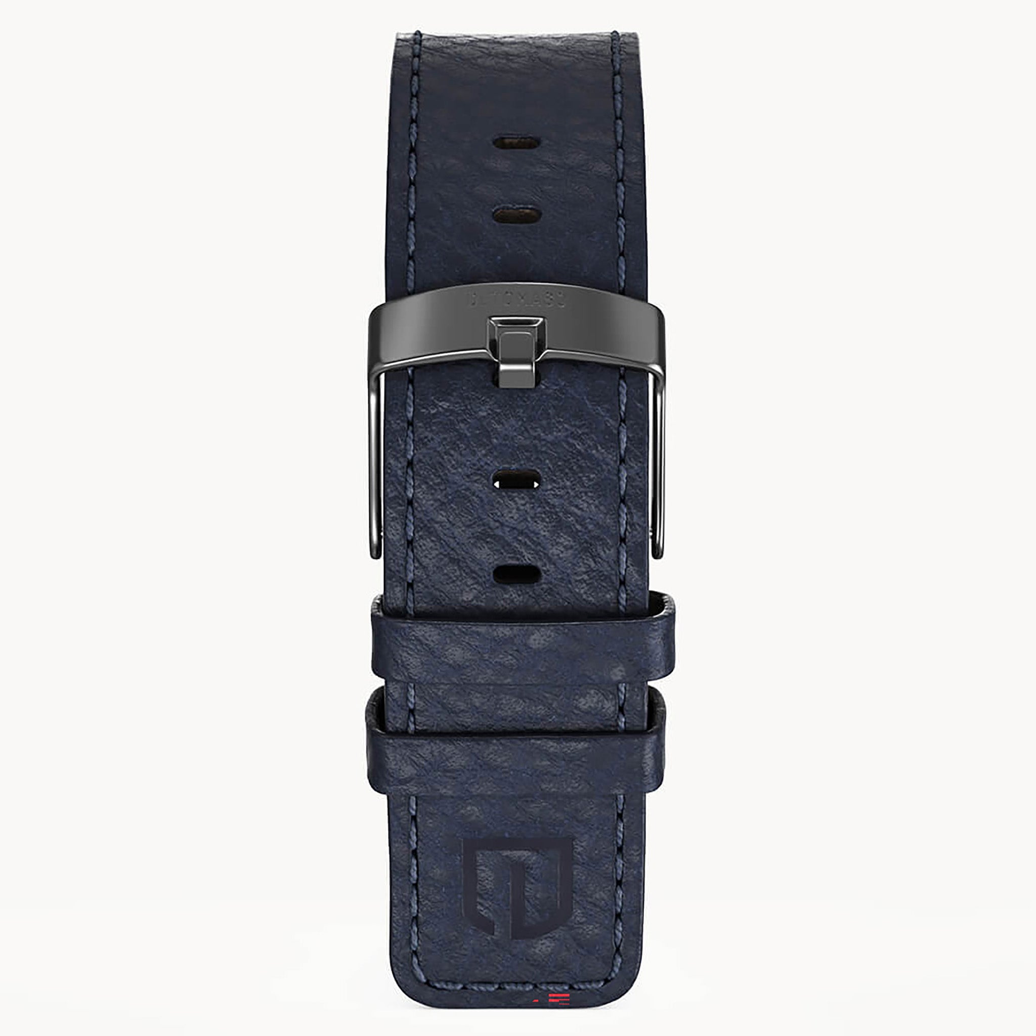 LEATHER STRAP ELBAMAT ST. VENERE BLUE - Grau matt - - Detomaso Watches
