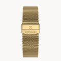 MILANESE STRAP GOLD BRUSHED - Gold matt gebürstet - - Detomaso Watches