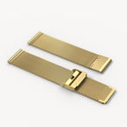MILANESE STRAP GOLD BRUSHED - Gold matt gebürstet - - Detomaso Watches