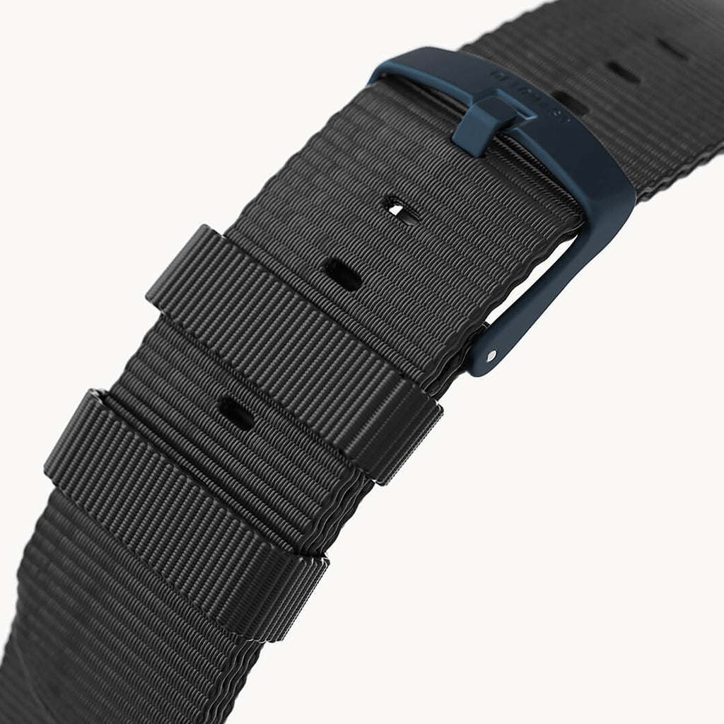 #TIDE OCEAN MATERIAL® STRAP BLACK - Blau matt geb - - Detomaso Watches