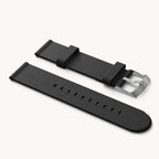#TIDE OCEAN MATERIAL® STRAP BLACK - Silber matt g - - Detomaso Watches