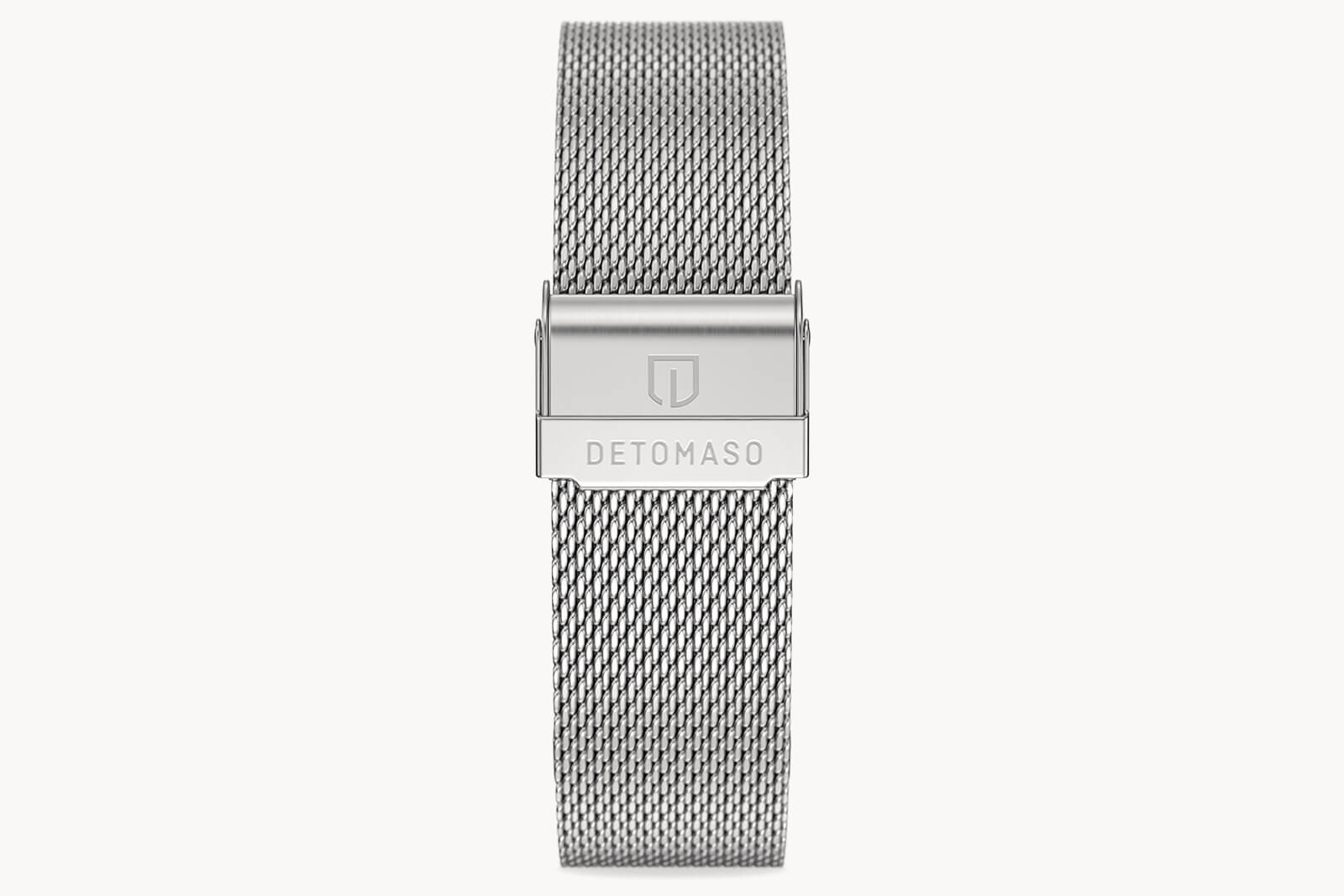 MILANESE STRAP SILVER BRUSHED 20MM - Silber matt - - Detomaso Watches