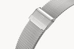 MILANESE STRAP SILVER BRUSHED 20MM - Silber matt - - Detomaso Watches