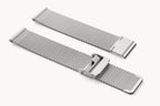 MILANESE STRAP SILVER BRUSHED 20MM - Silber matt - - Detomaso Watches