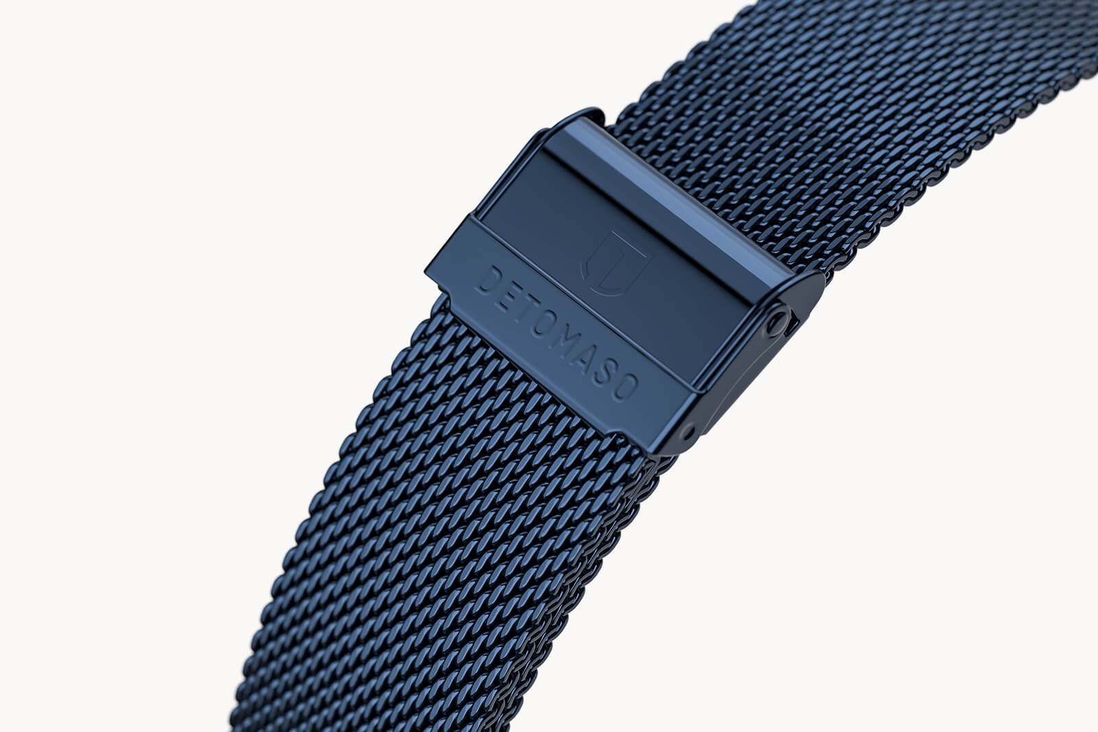 MILANESE STRAP BLUE POLISHED 20MM - Blau glänzend - - Detomaso Watches