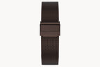 MILANESE STRAP ESPRESSO POLISHED 20MM - Espresso - - Detomaso Watches