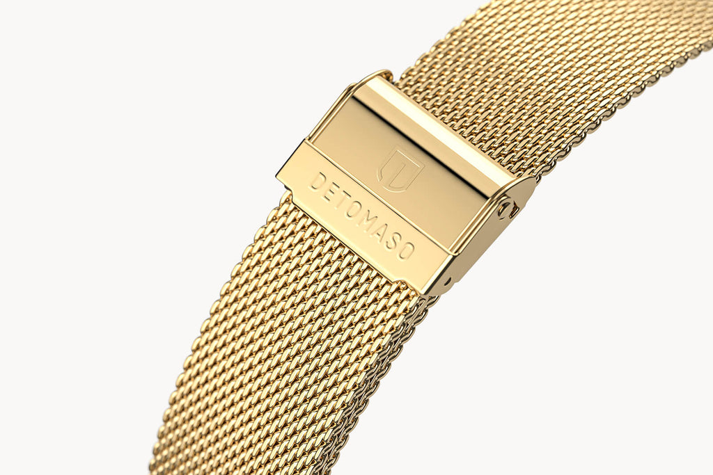 MILANESE STRAP GOLD POLISHED 20MM - Gold glänzend - - Detomaso Watches