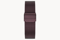 MILANESE STRAP BURGUNDY POLISHED 20MM - Burgundy - - Detomaso Watches