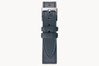 LEATHER STRAP TOSCANO MARINE - Silber glänzend - - Detomaso Watches