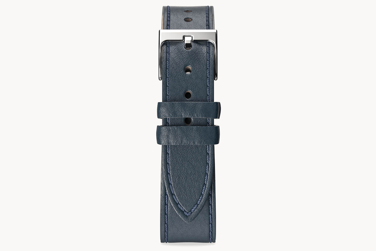 LEATHER STRAP TOSCANO MARINE - Silber glänzend - - Detomaso Watches