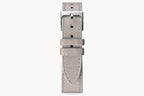 LEATHER STRAP MAINE CENERE - Silber glänzend - - Detomaso Watches