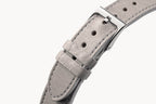 LEATHER STRAP MAINE CENERE - Silber glänzend - - Detomaso Watches