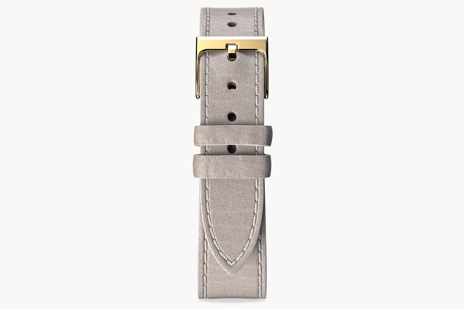 LEATHER STRAP MAINE CENERE - Gold glänzend - - Detomaso Watches