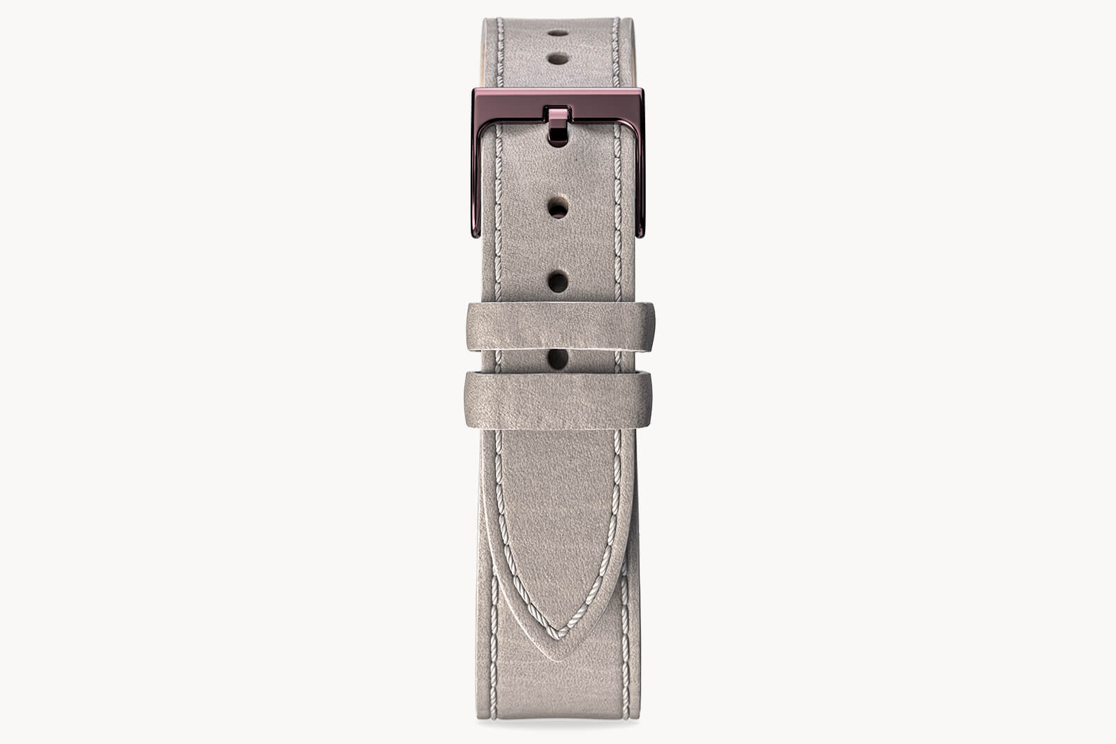 LEATHER STRAP MAINE CENERE - Burgundy glänzend - - Detomaso Watches