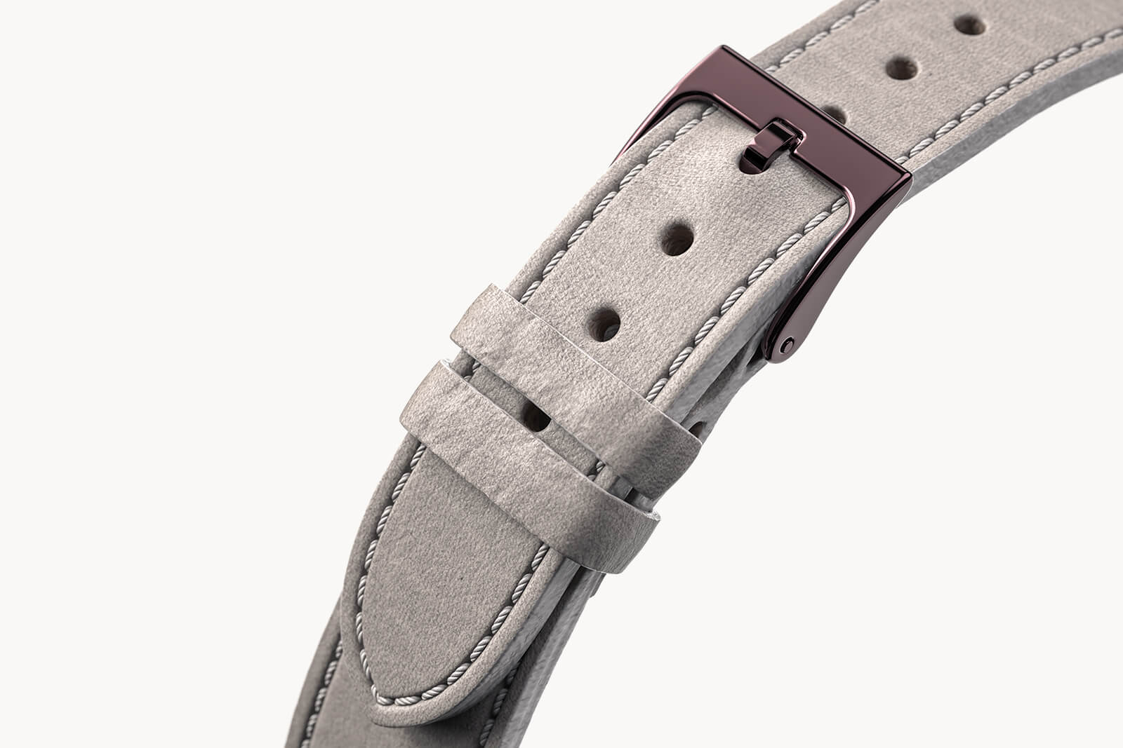 LEATHER STRAP MAINE CENERE - Burgundy glänzend - - Detomaso Watches