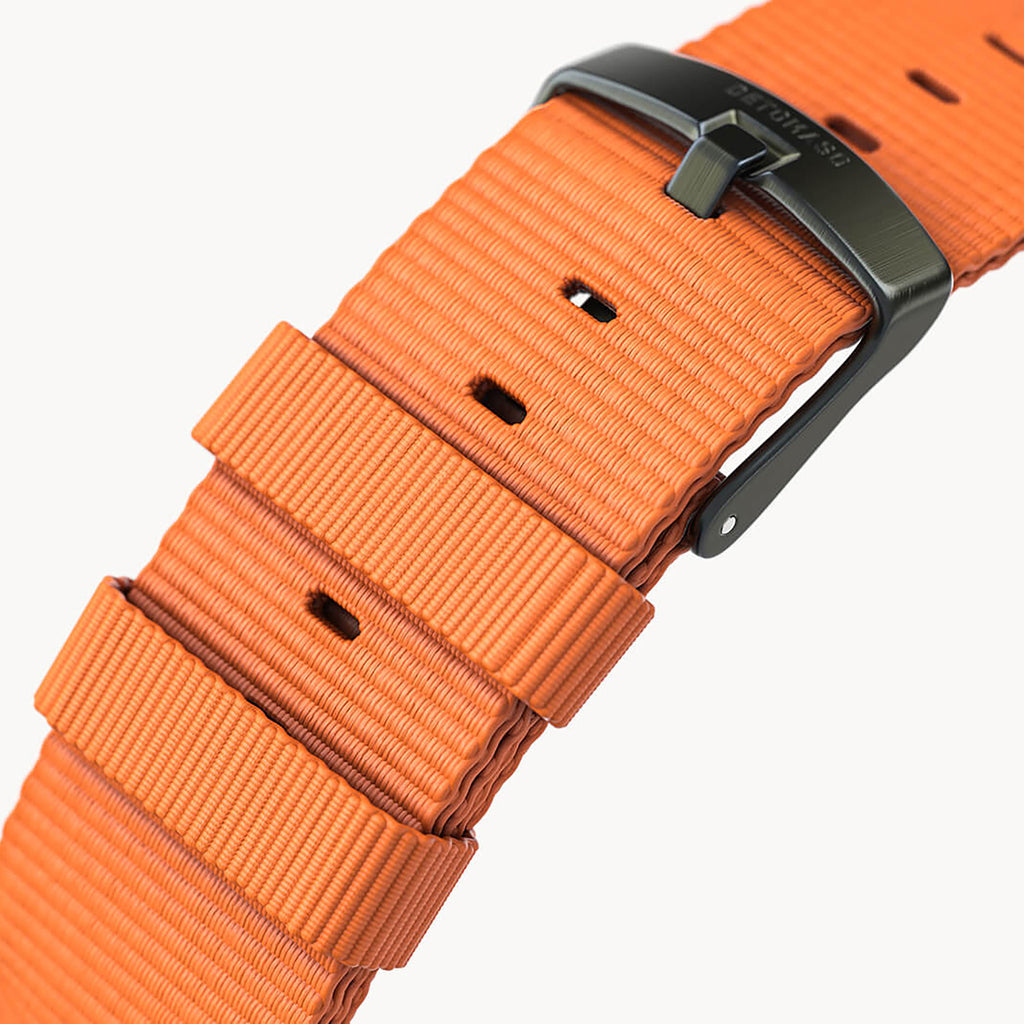 #TIDE OCEAN MATERIAL® STRAP ORANGE - Olivgrün mat - - Detomaso Watches