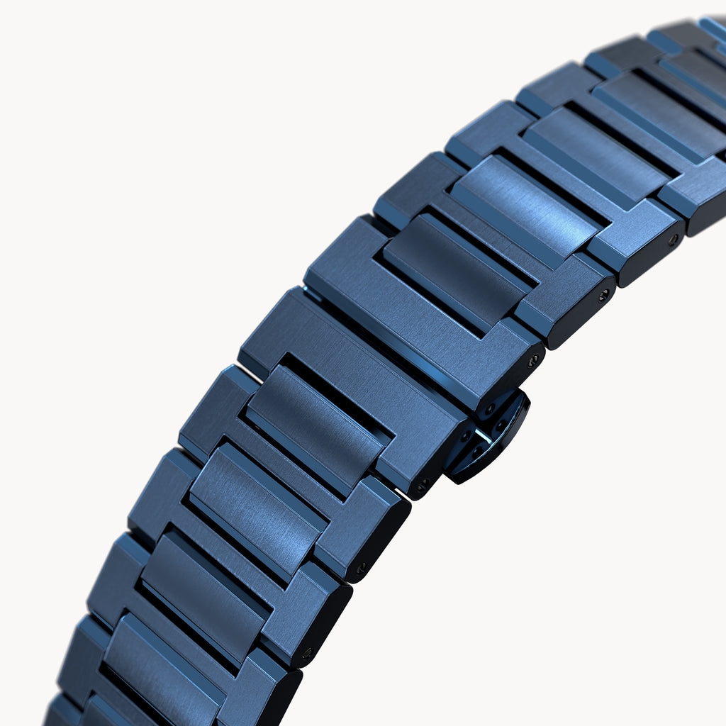 STAINLESS STEEL BRACELET D14 BLUE BRUSHED - Detomaso Watches