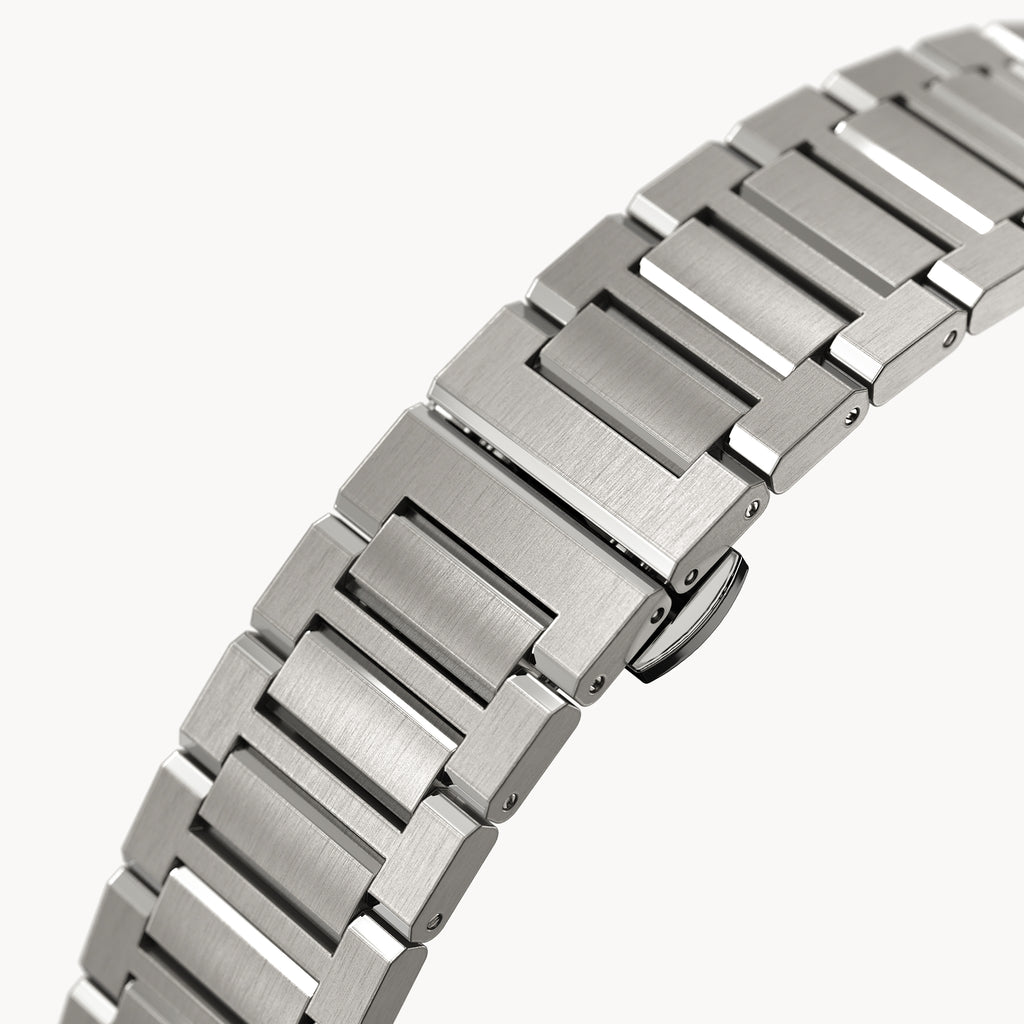 STAINLESS STEEL BRACELET D14 SILVER SANDBLASTED - Detomaso Watches