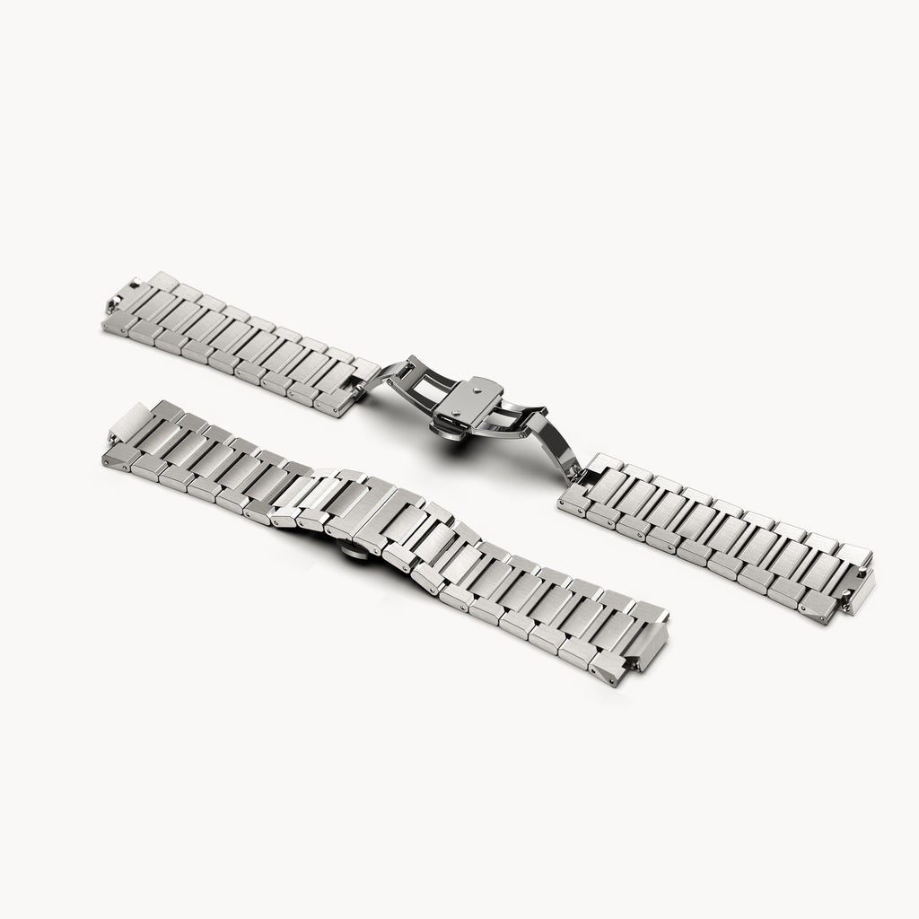 STAINLESS STEEL BRACELET D14 SILVER SANDBLASTED - Detomaso Watches