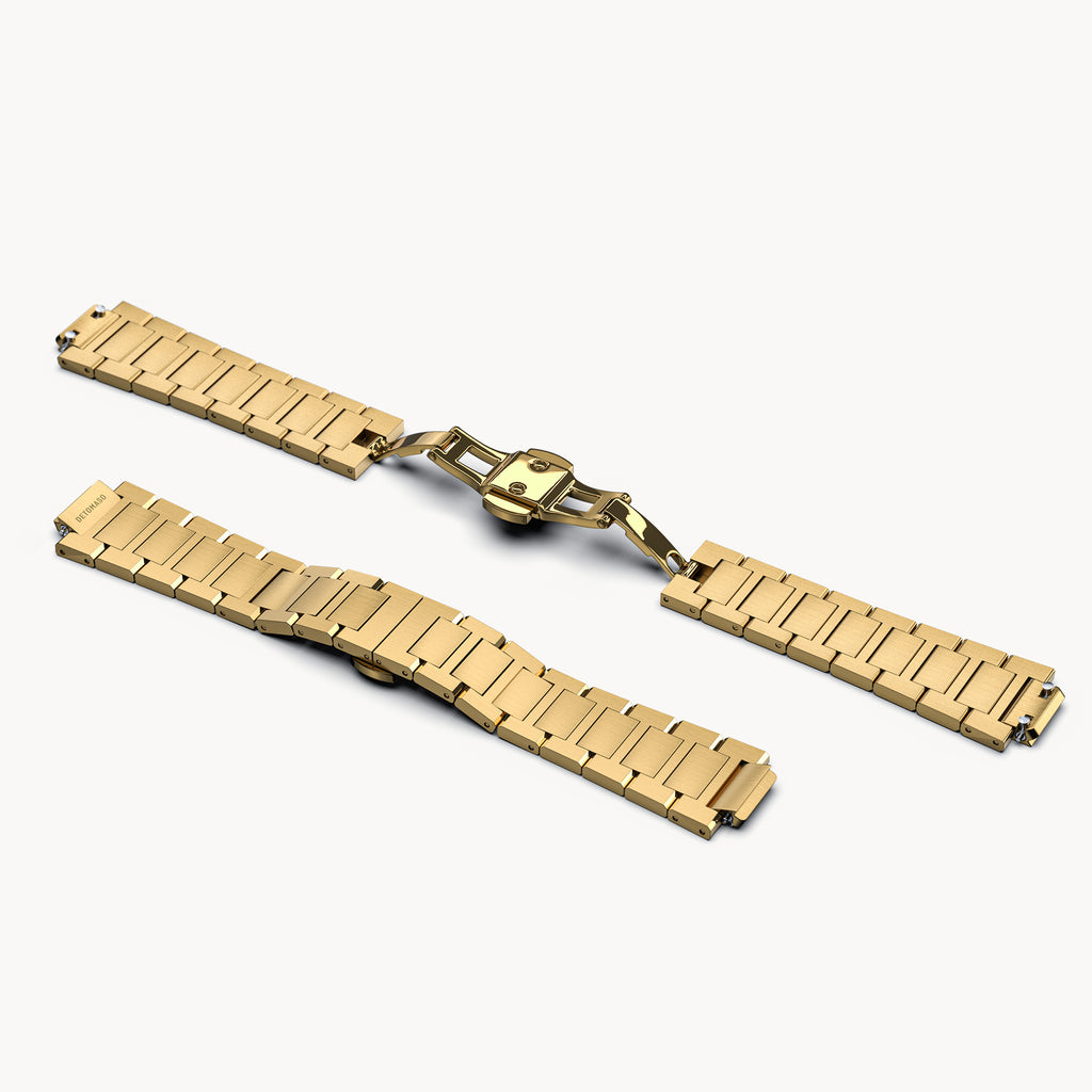 STAINLESS STEEL BRACELET D15 GOLD BRUSHED