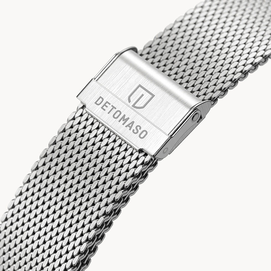 MILANESE STRAP D15 SILVER BRUSHED