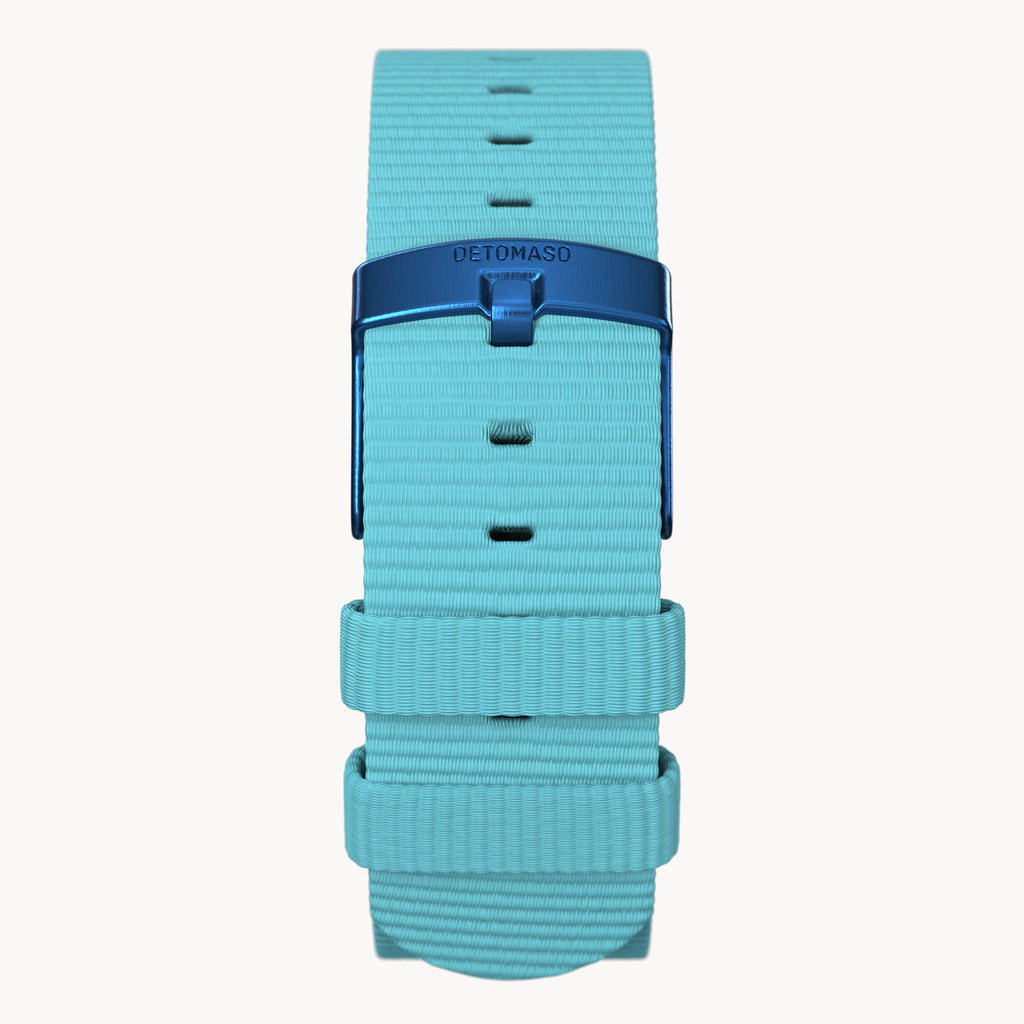 RECYCLED OCEAN PLASTIC STRAP MINTY BLUE - Detomaso Watches