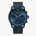SORPASSO CHRONOGRAPH DARK BLUE - Mesh Dark blue Brushed - Detomaso Watches