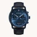 SORPASSO CHRONOGRAPH DARK BLUE - Leather Dark blue Classic - Detomaso Watches