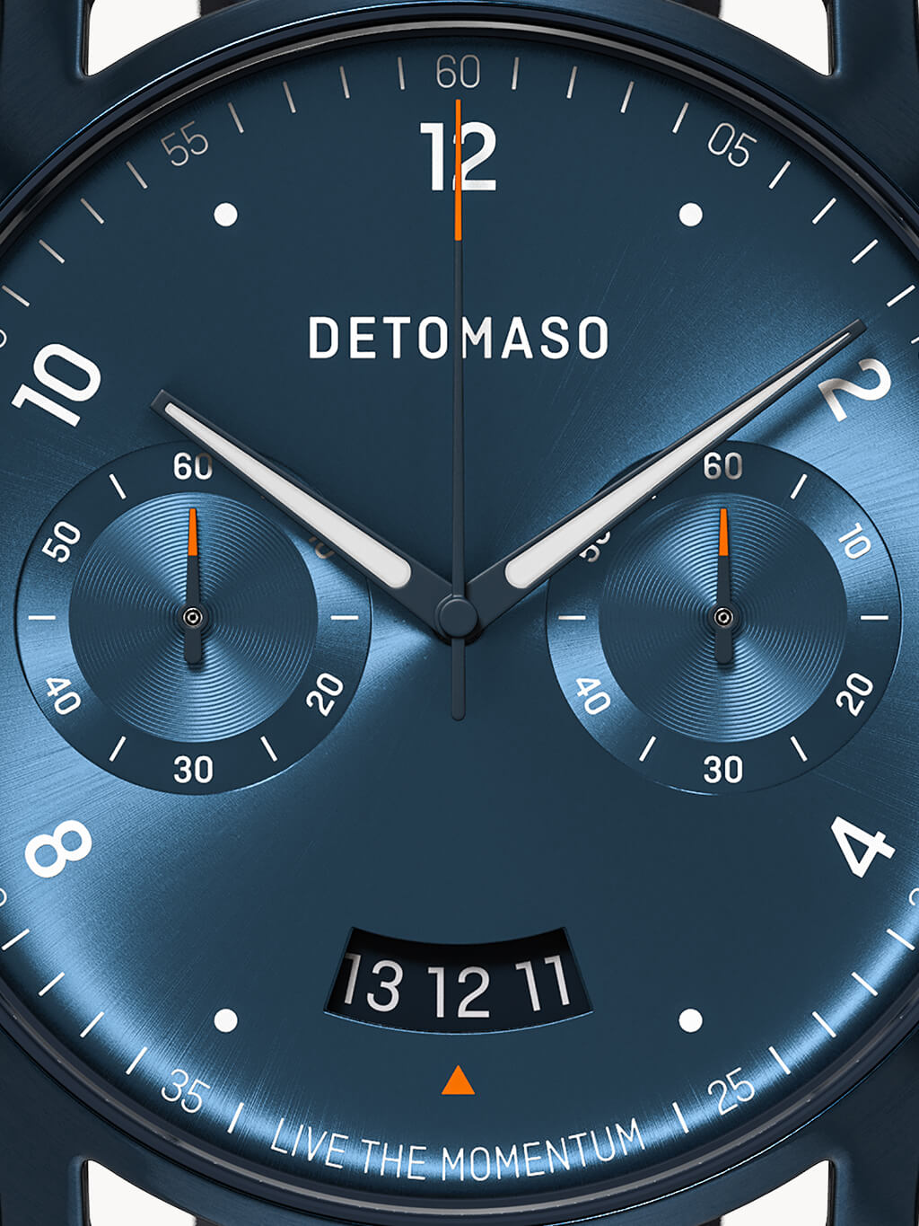 SORPASSO CHRONOGRAPH DARK BLUE Leather Blue Racing – Detomaso Watches