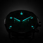 SORPASSO CHRONOGRAPH LIMITED EDITION SILVER GREEN - Leather Light brown Racing - Detomaso Watches