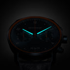 SORPASSO CHRONOGRAPH VELOCITÀ BLUE ORANGE - Leather Dark blue Classic - Detomaso Watches