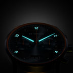 SORPASSO CHRONOGRAPH VELOCITÀ BLUE ORANGE - Ocean Plastic Orange Woven - Detomaso Watches