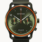 SORPASSO CHRONOGRAPH VELOCITÀ OLIVE - Mesh Olive Brushed - Detomaso Watches