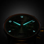 SORPASSO CHRONOGRAPH VELOCITÀ OLIVE - Ocean Plastic Orange Woven - Detomaso Watches