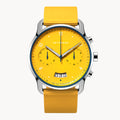 SORPASSO CHRONOGRAPH GIALLO - Ocean Plastic Yellow Woven - Detomaso Watches