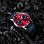 SORPASSO CHRONOGRAPH MACCHINA SILVER - Mesh Dark blue Brushed - Detomaso Watches