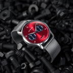 SORPASSO CHRONOGRAPH MACCHINA SILVER - Mesh Silver Brushed - Detomaso Watches