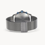 SORPASSO CHRONOGRAPH MACCHINA SILVER - Mesh Silver Brushed - Detomaso Watches