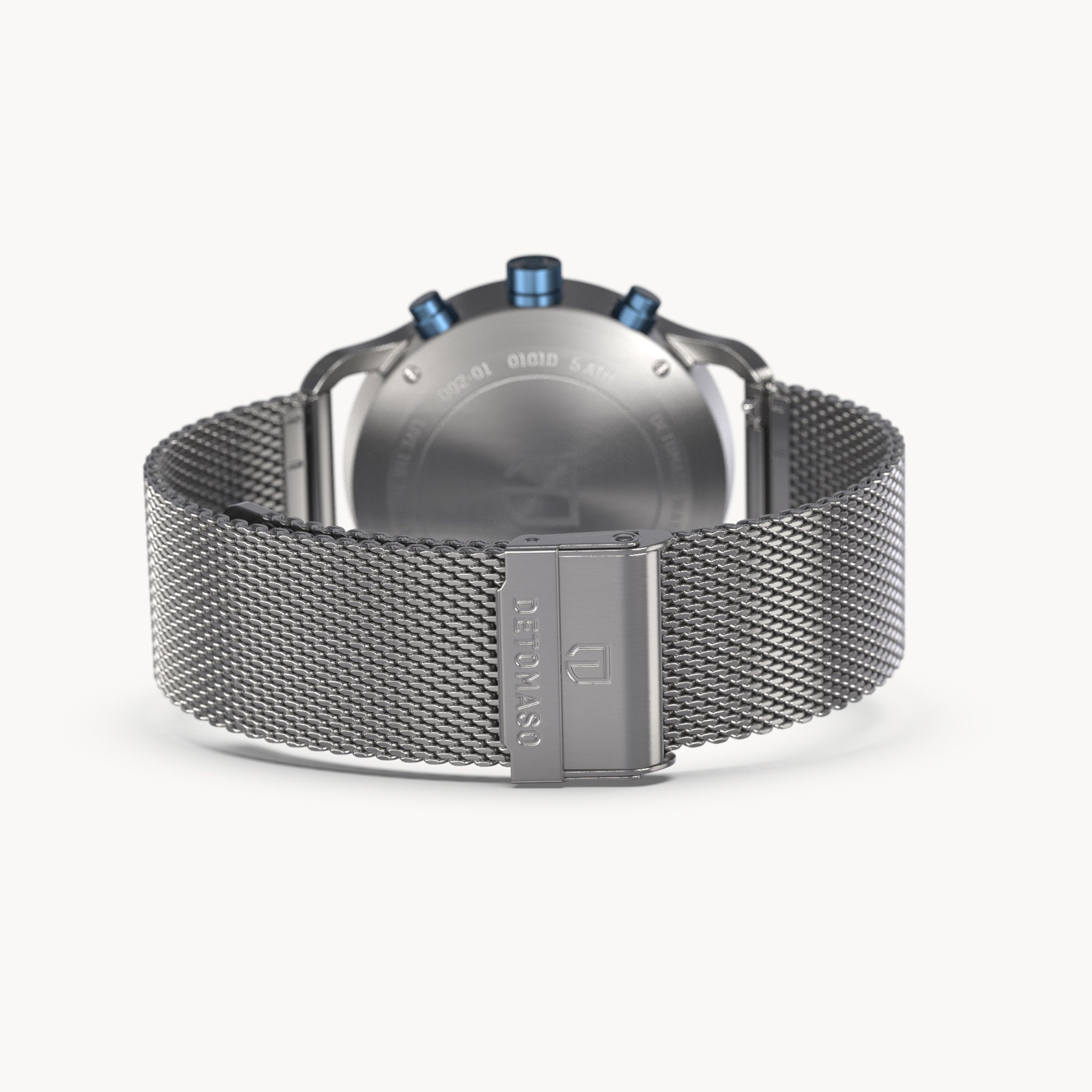 SORPASSO CHRONOGRAPH MACCHINA SILVER - Mesh Silver Brushed - Detomaso Watches