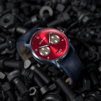 SORPASSO CHRONOGRAPH MACCHINA BLUE - Leather Dark blue Classic - Detomaso Watches