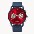 SORPASSO CHRONOGRAPH MACCHINA BLUE - Ocean Plastic Dark blue Woven - Detomaso Watches