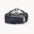 SORPASSO CHRONOGRAPH MACCHINA BLUE - Leather Blue Red Classic - Detomaso Watches