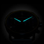 SORPASSO CHRONOGRAPH VELOCITÁ BLUE YELLOW - Mesh Dark blue Brushed - Detomaso Watches