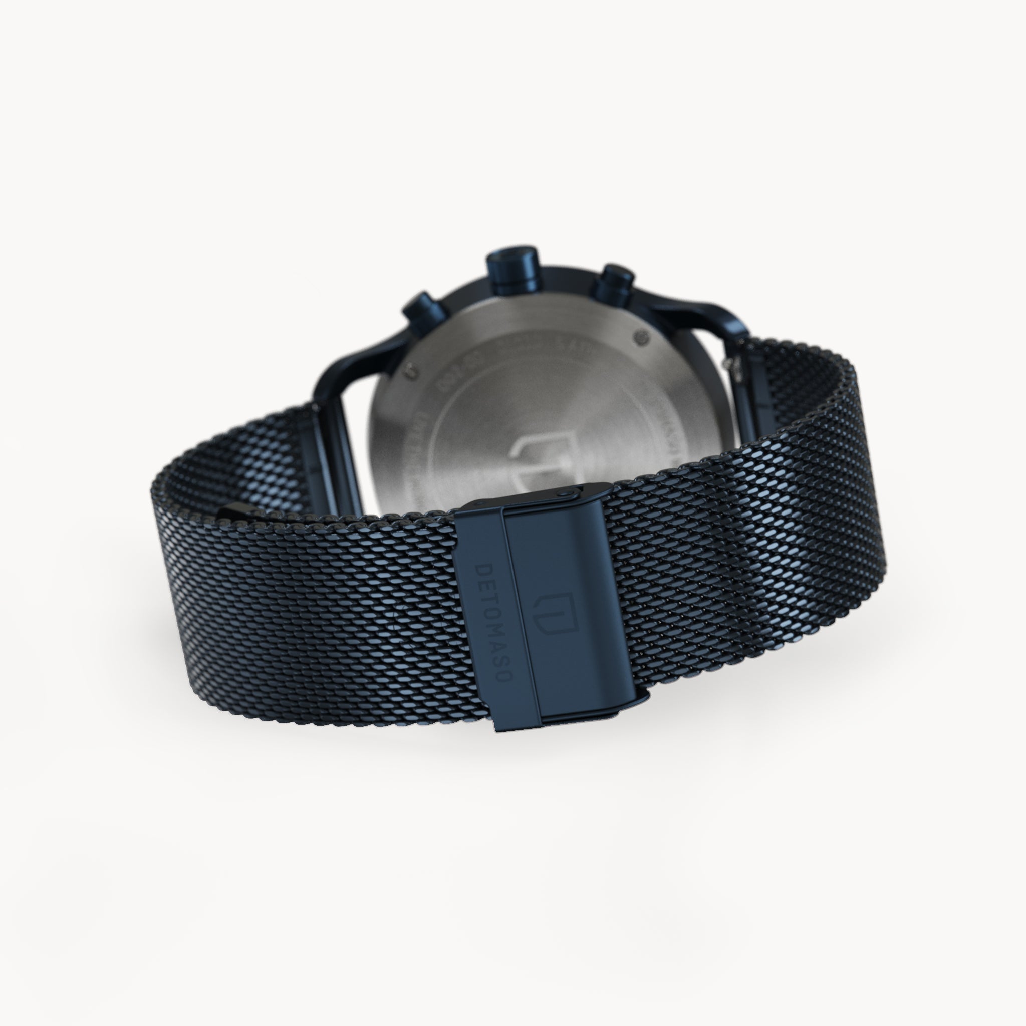 SORPASSO CHRONOGRAPH GIALLO BLU  - Mesh Dark blue Brushed - Detomaso Watches