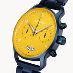 SORPASSO CHRONOGRAPH GIALLO BLU  - Stainless steel Dark blue Brushed - Detomaso Watches