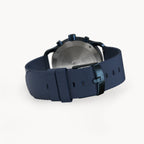 SORPASSO CHRONOGRAPH GIALLO BLU  - Ocean Plastic Dark blue Woven - Detomaso Watches