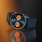 SORPASSO CHRONOGRAPH VELOCITÀ DUE  - Stainless steel Dark blue Brushed - Detomaso Watches