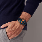 SORPASSO CHRONOGRAPH VELOCITÀ DUE  - Stainless steel Dark blue Brushed - Detomaso Watches