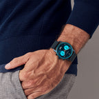 SORPASSO CHRONO BLUE ICE - Mesh Dark blue Brushed - Detomaso Watches