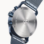 SORPASSO CHRONO BLUE ICE - Mesh Dark blue Brushed - Detomaso Watches
